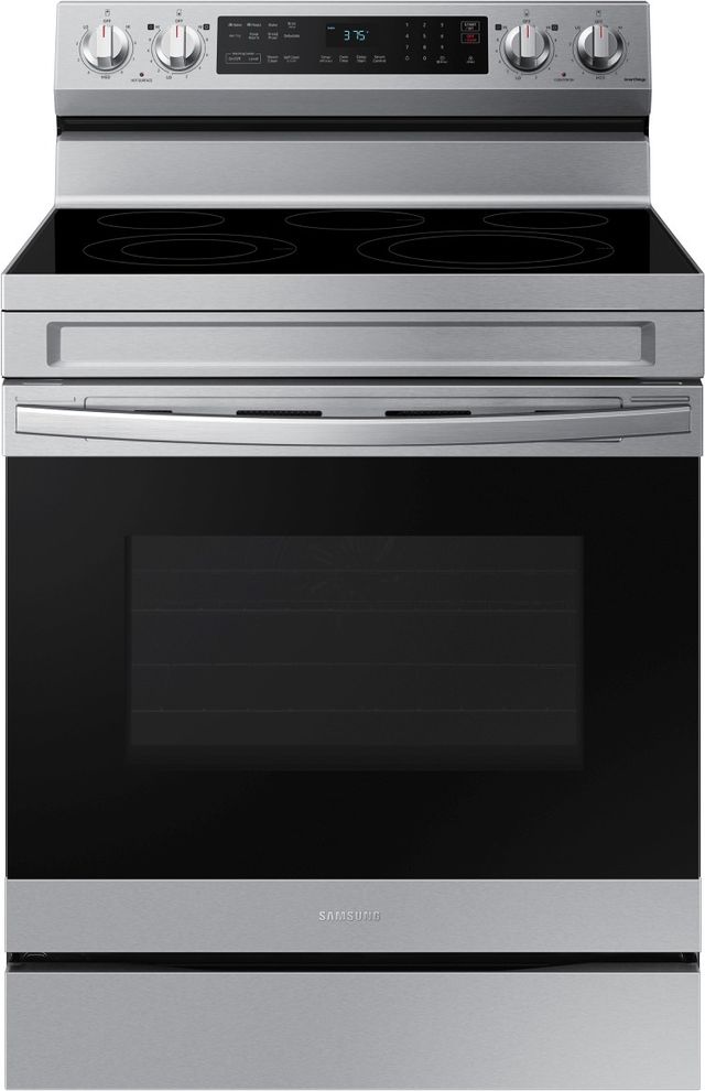 Samsung 30" Fingerprint Resistant Stainless Steel Smart Freestanding Electric Range-2