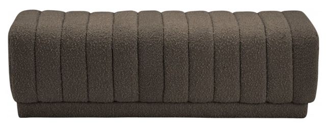 Meridian Furniture Heathrow Brown Bench/Ottoman-1