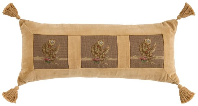 Nourison Home™ Mina Victory Vintage Pillow Taupe 12"x30" Throw Pillow-0