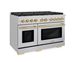 ZLINE Autograph Edition 48" Stainless Steel Pro Style Gas Range-2