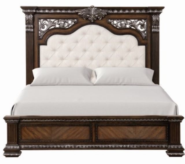 Furniture of America® Promenade Espresso Queen Panel Bed-1