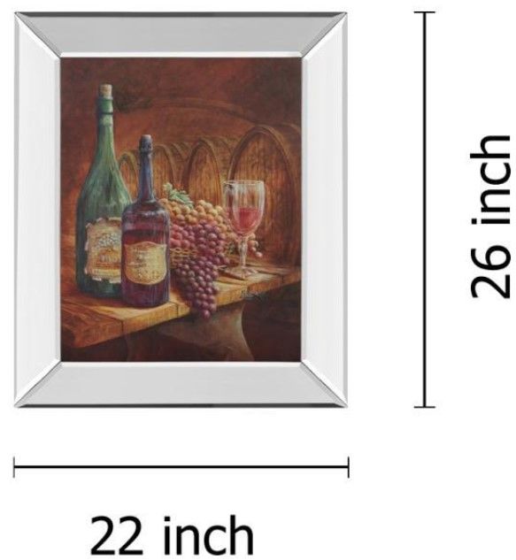 Classy Living Vintage Wine IV Wall Art-2