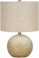 Monarch Specialties Inc. 20"H Beige Concrete Table Lamp-0