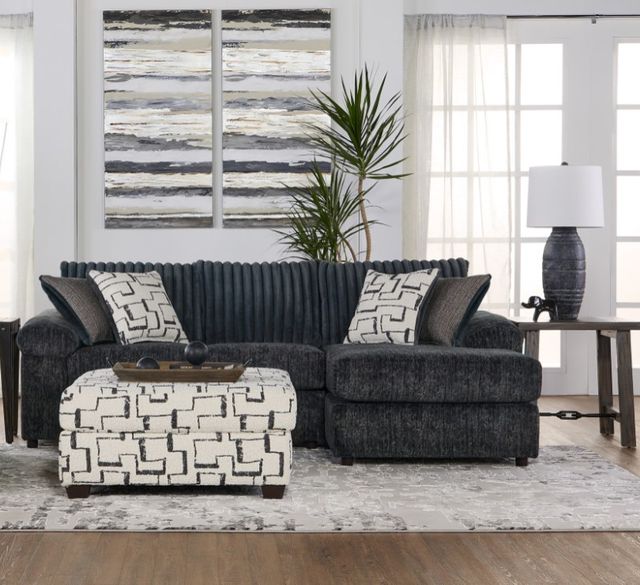 Hughes Furniture® 19950 2-Piece Galactic Charcoal Right-Arm Facing Sectional-1