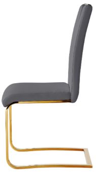 Mazin Furniture Althea Gold/Grey Side Chair-2