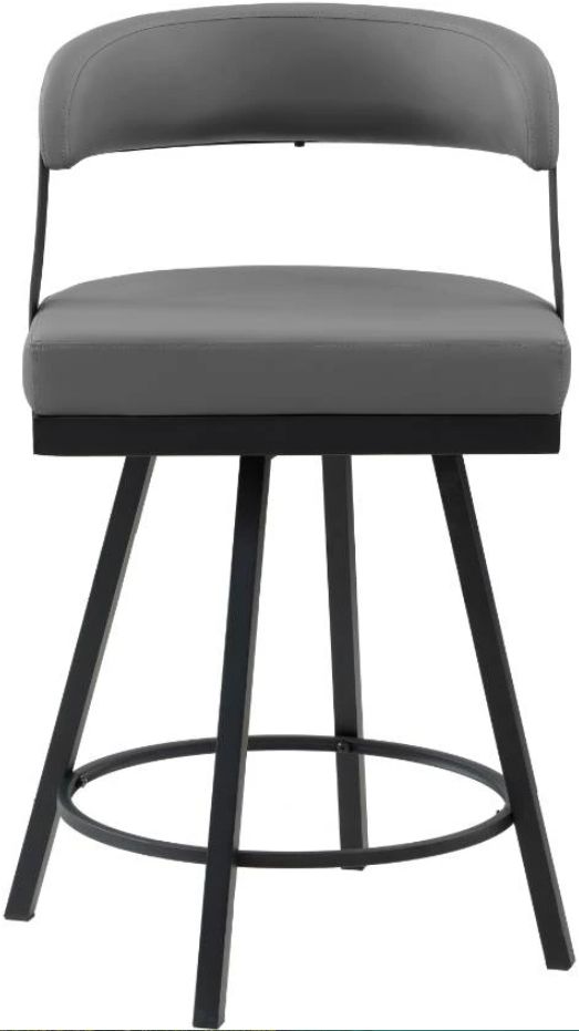Homelegance® Crowley Gray Counter Swivel Chair-3