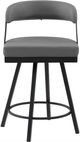 Homelegance® Crowley Gray Counter Swivel Chair-3