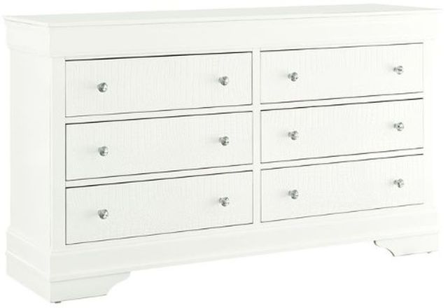 Global Furniture USA Pompei 5-Piece White Queen Upholstered Panel Bedroom Set-3