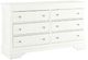 Global Furniture USA Pompei 5-Piece White Queen Upholstered Panel Bedroom Set-3
