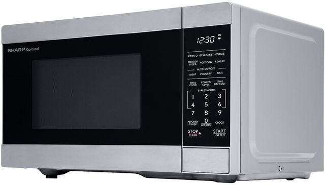 Sharp® Carousel® 0.9 Cu. Ft. Stainless Steel Countertop Microwave-2