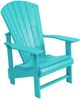 C.R. Plastic Generation Line Turquoise Upright Adirondack-0