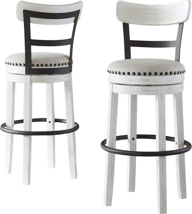 Signature Design by Ashley® Valebeck White Bar Stool-3
