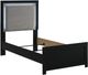 Signature Design by Ashley® Maeling 4-Piece Black Twin Upholstered Panel Bedroom Set-4