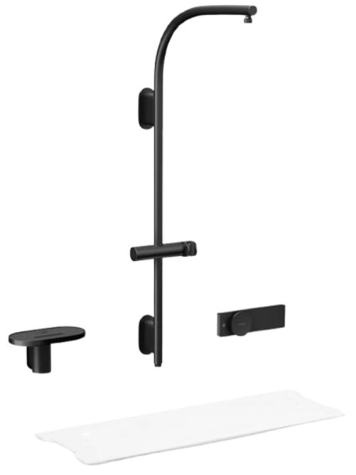 KOHLER® Anthem™ EvoCycle™ Matte Black Hybrid Smart Shower System for Rainhead and Handshower-0