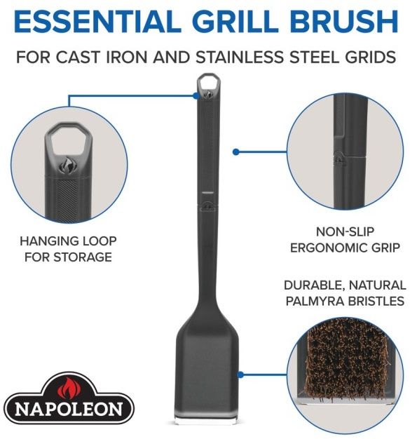 Napoleon Essential Series Grill Brush with Palmyra Bristles-2