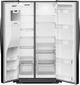 Whirlpool® 36" 28 Cu. Ft. Black Side-by-Side Refrigerator-1