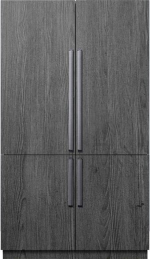 Front view of the Dacor® 48 in. 27.7 Cu. Ft. Panel Ready Built In Counter Depth French Door Refrigerator