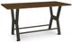 Amisco Customizable Parade 42" Long Wood Top Bar Table Base-1