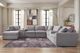 Signature Design by Ashley® Modmax 8-Piece Granite Left-Arm Facing Sectional with Chaise and Storage Console-1