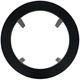 Jofran Inc. Urban Icon Glass Top Round Dining Table with Black Base-3