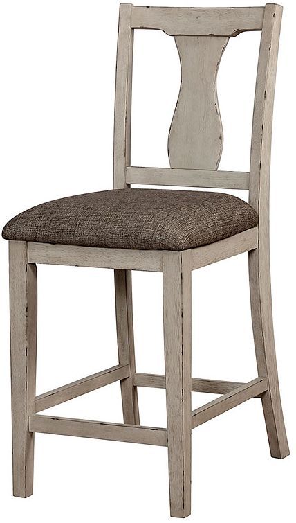 Furniture of America® Ann 5-Piece Antique White/Gray Counter Table Set-3