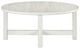 Liberty Furniture Backroads Parchment Brown Round Cocktail Table with Weathered White Base-3