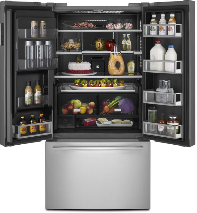 JennAir® 23.8 Cu. Ft. Stainless Steel Counter-Depth French Door Refrigerator-2