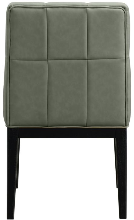 Meridian Furniture Adrian Green/Black Leather Upholstered Dining Side Chair-3