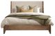 International Furniture Direct Parota Nova Beige/Brown Upholstered Queen Panel Bed-2
