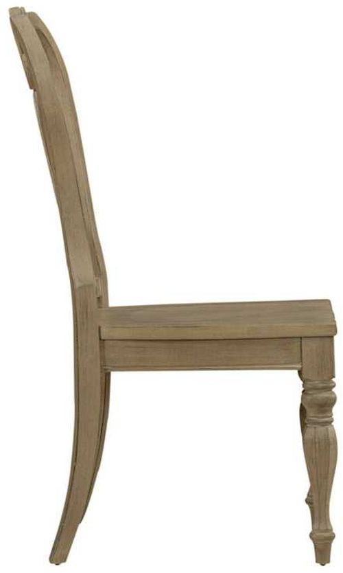 Liberty Furniture Magnolia Manor Weathered Bisque Splat Back Side Chair-3