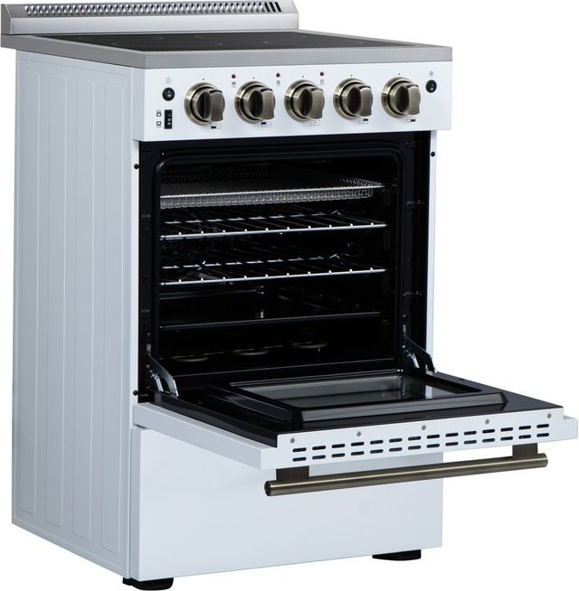 FORNO® Loiano Alta Qualita 24" White Freestanding Electric Range-4