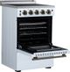 FORNO® Loiano Alta Qualita 24" White Freestanding Electric Range-4