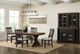 Elements International Montrose Brown/Espresso Dining Table with 20" Leaf-1
