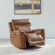 Liberty Furniture Cooper Camel Leather Triple Power Reclining Chair-3