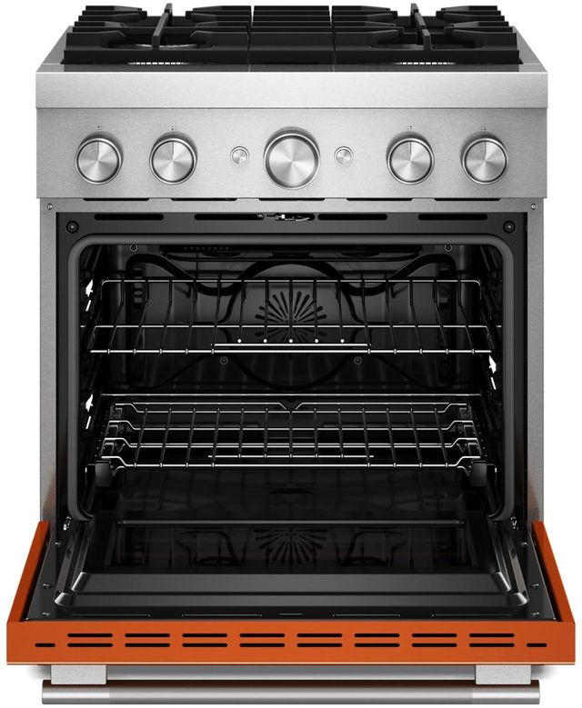 KitchenAid® 30" Scorched Orange Pro Style Dual Fuel Range with No Preheat Air Fry Mode-1