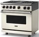 Viking® 7 Series 36" Pure White Pro Style Dual Fuel Range with Griddle-3