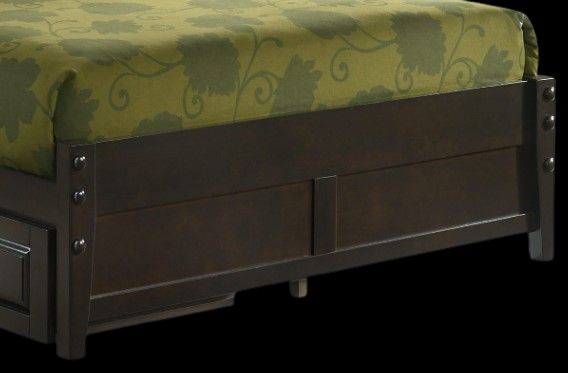 Night & Day Furniture™ Spices Bedroom P-Series Blackpepper Dark Chocolate Full Panel Bed-1