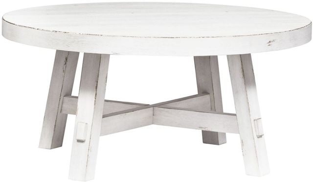 Liberty Furniture Modern Farmhouse 3-Piece Flea Market White Living Room Table Set-1