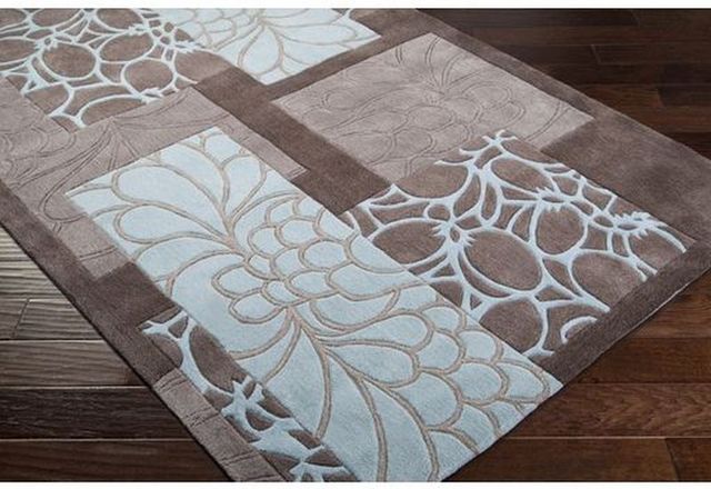 Surya Cosmopolitan Dark Brown 4'x6' Area Rug-1