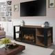 Dimplex® Arlo Walnut Media Console Electric Fireplace-3