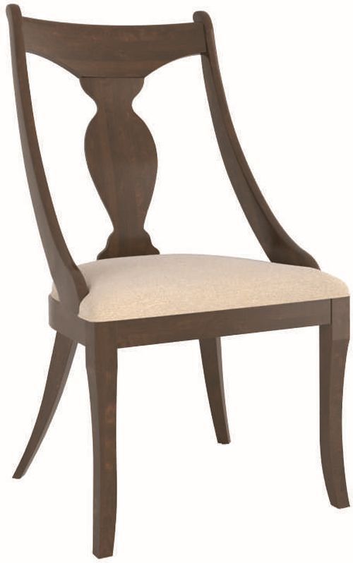 Canadel® Canadel Cognac Washed Upholstered Side Chair-0