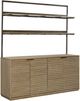 Bernards Linné Wheat Sideboard and Hutch-0