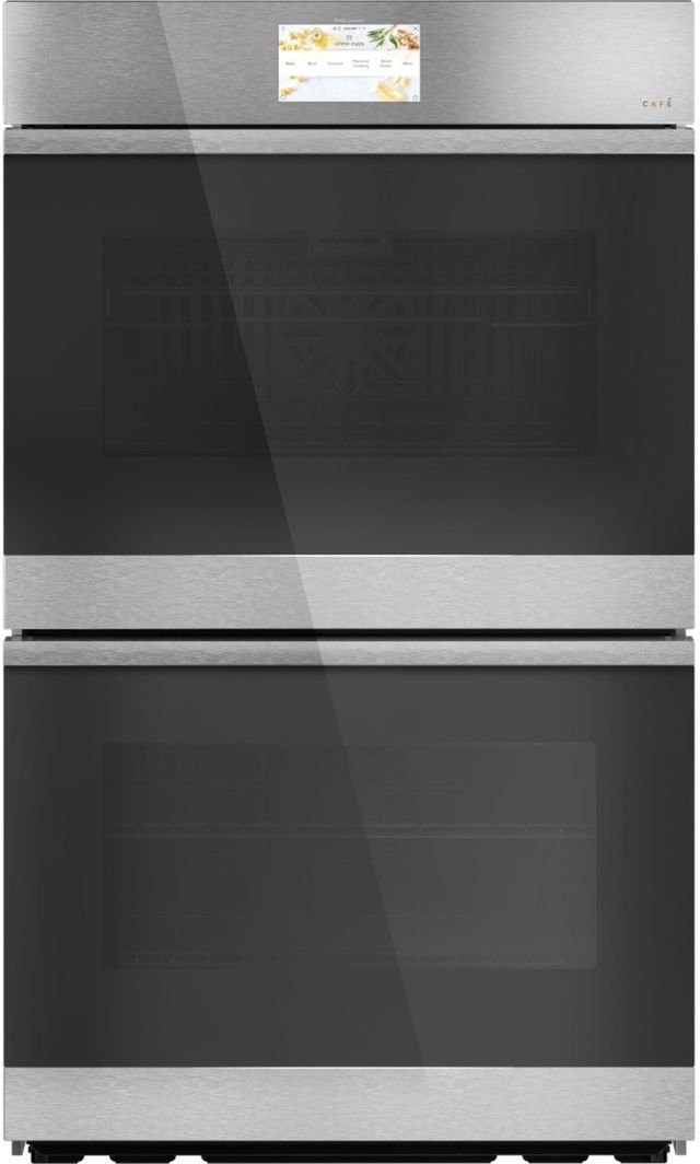 Café™ Minimal 30" Platinum Glass Built In Convection Double Electric Wall Oven