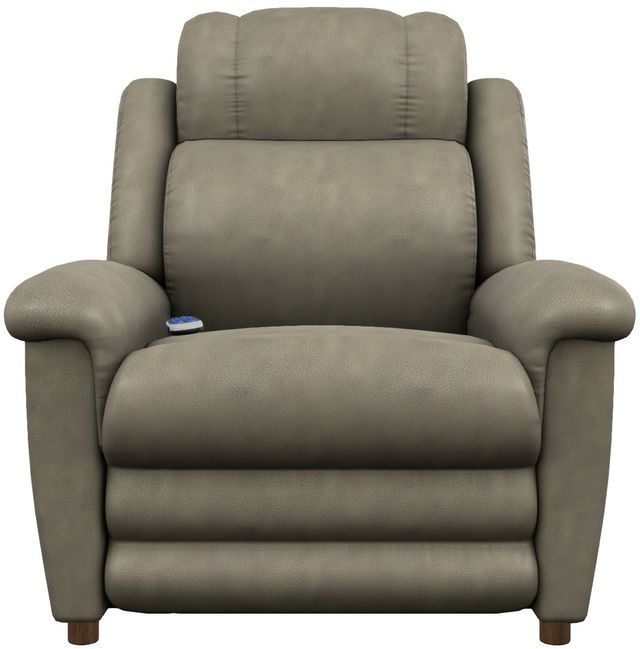 La-Z-Boy® Clayton Charcoal Gold Power Lift Recliner with Massage and Heat-1