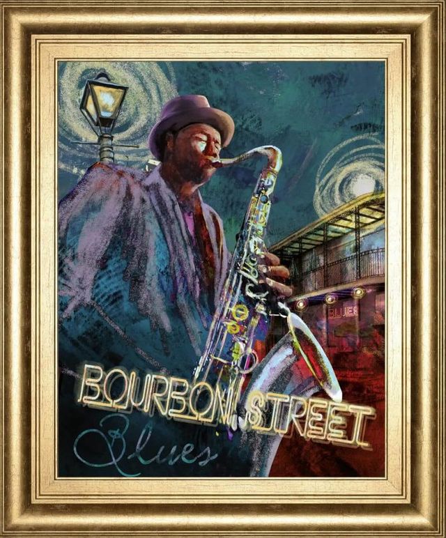 Classy Art Bourbon Street Blues by Conrad Knutsen Wall Art-0