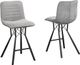 Brassex Inc. Mila 2-Piece Two-Tone Grey Counter Stool Set-0