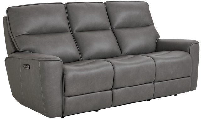 Bassett® Furniture Club Level Kenneth Gunmetal Power Reclining Sofa-0