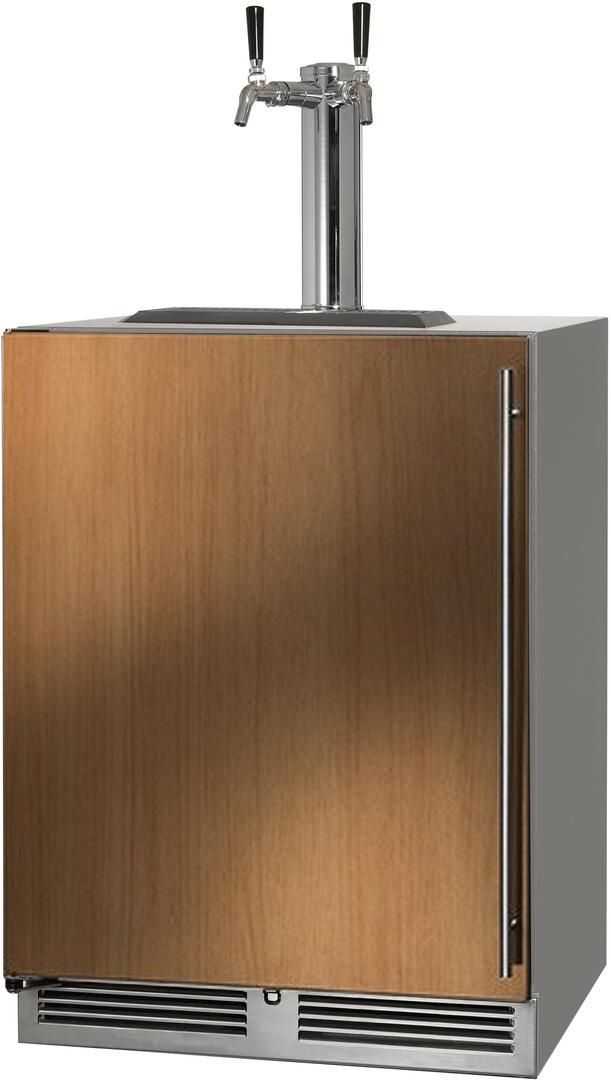 Perlick® C-Series 5.2 Cu. Ft. Panel Ready Outdoor Two Tap Kegerator 