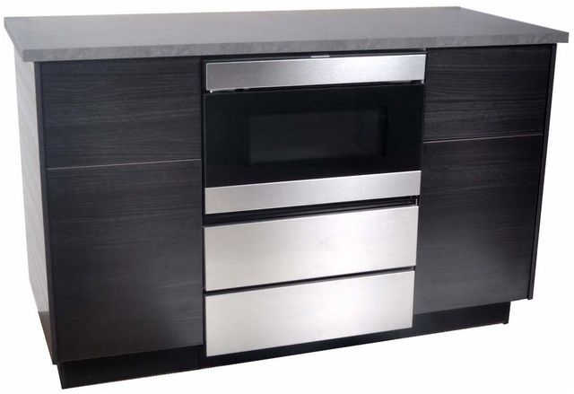 Sharp® 24" Stainless Steel Under the Counter Microwave Drawer Oven Pedestal-3