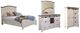 International Furniture Direct Pueblo 4-Piece Brown/White Queen Bedroom Set-0